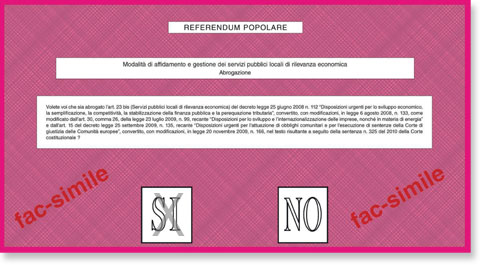 Referendum 2011: scheda rossa