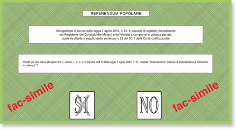 Referendum 2011: scheda verde chiaro